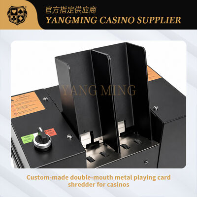 Quality 2 Feed Slot Playing Card Crushing Machine for Baccarat and Poker Rooms factory