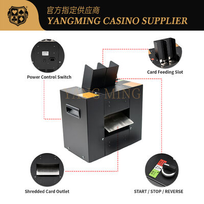 Quality Dual-Port Industrial Poker Card Crusher For Casino Use factory