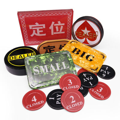 Quality 5mm Thick Texas Holdem Personalised Casino Poker Chips factory