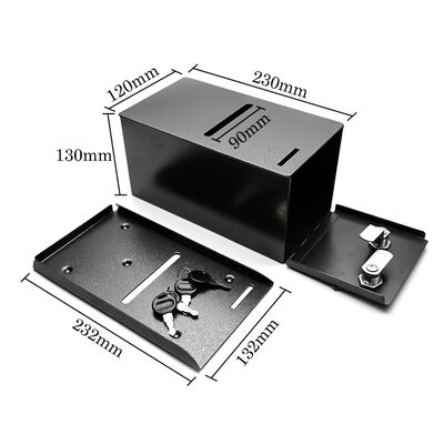 Chất lượng Casino Poker Table Cash Drop Box Thiết kế nhà máy Metal Lockable Cash Box Với khóa an ninh nhà máy