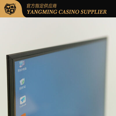 Quality Ultra Thin 27 Inch Baccarat Casino Table Software With Double Sided Display Screen In Gold factory