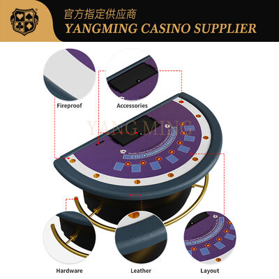 Kalite Yarım ay Black Jack Kumar Masası, Blackjack Poker Masası, Özel Tasarım fabrika