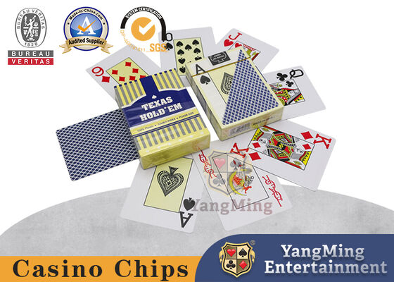 Quality International Standard 100% Waterproof Frosted Playing Cards Large Print Plastic Casino Club Playing Cards factory
