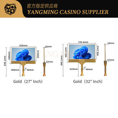 Quality 32 Inch Ultra Thin Dual-Sided LCD Baccarat Road Display | Professional Casino Table Roadmap Monitor factory