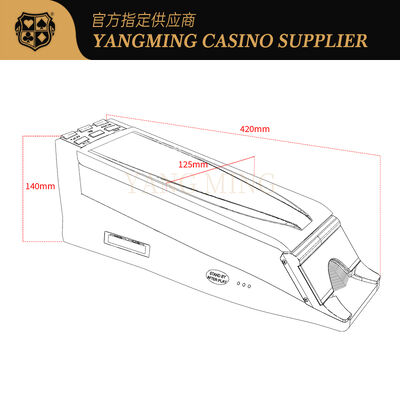 Quality Industrial Fully Intelligent Automatic Card Dealer Shoe With Optical Recognition Anti-Cheating System For Baccarat Gaming Tables factory