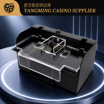 Quality Automatic 2 Deck Metal Poker Card Shuffler for Baccarat and Casino Gaming Tables factory