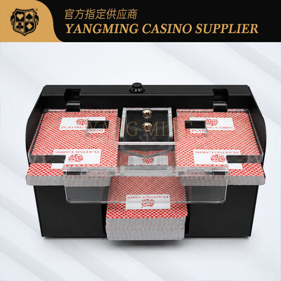 Quality 2 Deck Automatic Playing Card Shuffling Machine for Poker and Baccarat factory