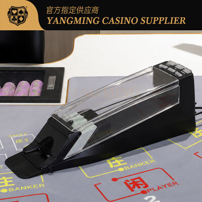 Quality Smart 8 Deck Electronic Card Shoe with Transparent Cover for Baccarat Casino Tables factory