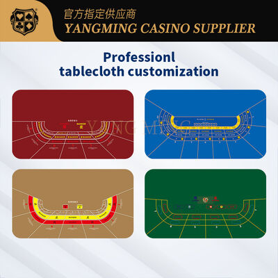 Quality High-Quality Waterproof Baccarat Table Cloth Casino Table Layout for Gaming Clubs factory