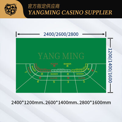 Quality Factory Wholesale Waterproof Casino Baccarat Table Layout Can Be Custom factory