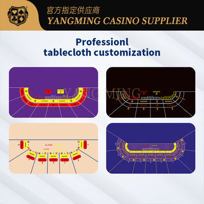 Quality Factory Wholesale Waterproof Casino Baccarat Table Layout Can Be Custom factory