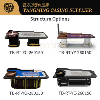 Quality Custom Luxury Roulette Table With Fireproof Layout For Casino Roulette Games factory