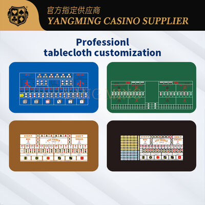 Quality Premium Sic Bo Table Felt with Custom Printed Layout for Casino Game Tables factory