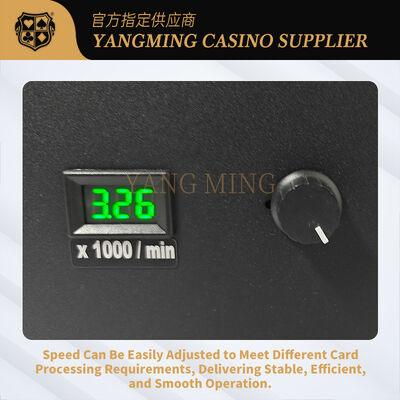 Quality Dual Port Variable Speed Automatic Playing Card Shredder Professional Casino Equipment For Poker And Baccarat factory