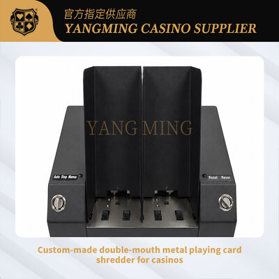 Quality Casino-Grade Adjustable-Speed Dual-Outlet Card Shredder factory