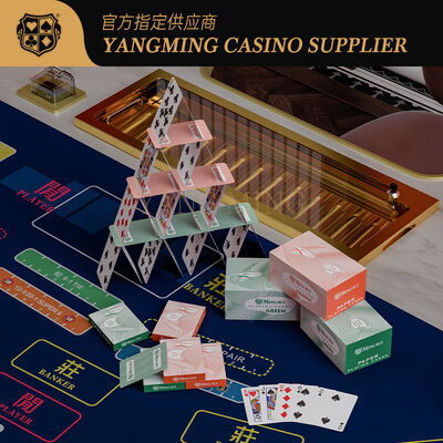 Quality 310g Domestic Black Core Playing Cards for Electronic Dealing Shoe and Casino Games factory