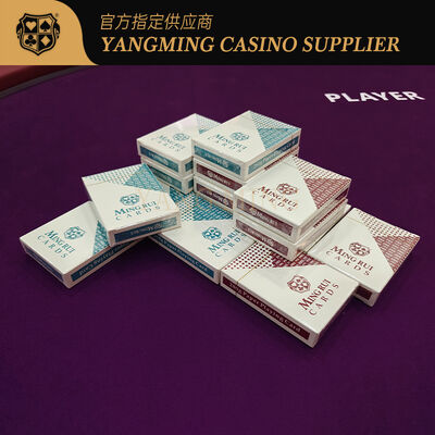 Quality Custom Design Blue Core Poker Cards for Casino Clubs and Entertainment Venues factory