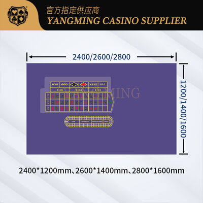 Quality Custom Printed Roulette Table Cloth for Gaming Tables and Casino Equipment factory