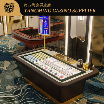 Quality Luxury Sic Bo Casino Table Layout Cloth for Gaming Clubs and Resorts factory