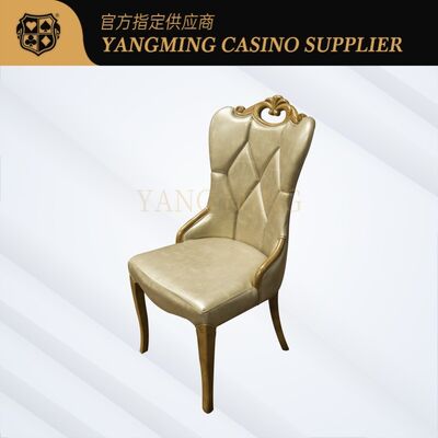 Quality Professional Casino Poker Chair with Gold Metal Base for Gaming Clubs factory