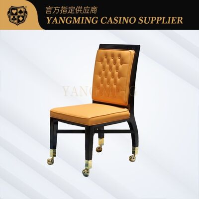 Quality Professional Casino Poker Chair with Gold Metal Base for Gaming Clubs factory
