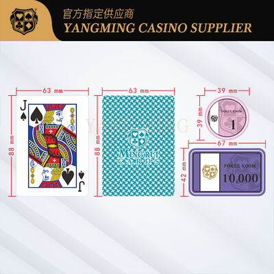 Quality Balanced Domestic Blue Core Casino Playing Cards For Casual Gaming factory
