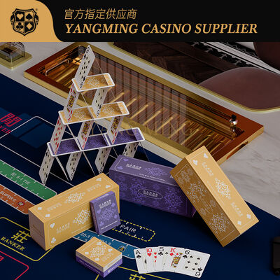Quality Waterproof PVC Plastic Texas Poker Cards For Casino factory