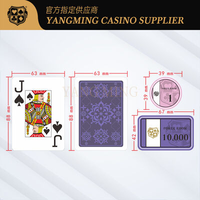Quality Waterproof PVC Plastic Texas Poker Cards For Casino factory