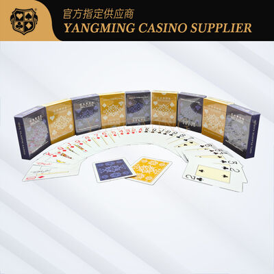 Quality Waterproof PVC Plastic Texas Poker Cards For Casino factory