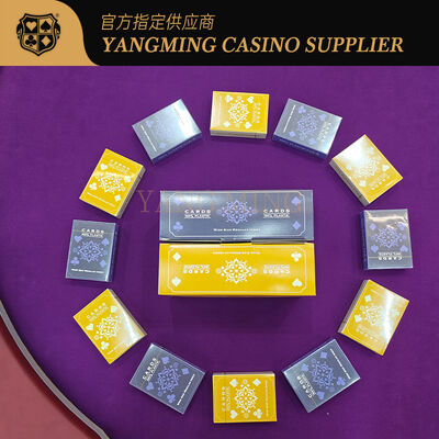 Quality Stain Resistant PVC Plastic Texas Poker Cards For VIP Rooms factory