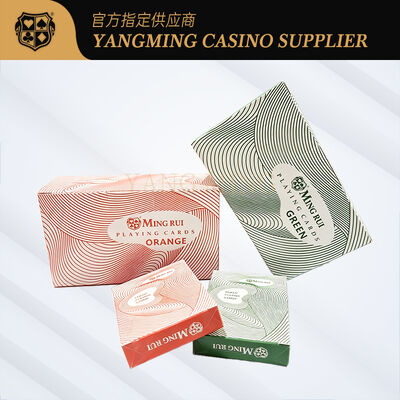 Kalite Kazino Poker Masası Oyunu için Dayanıklı Siyah Çekirdekli Poker Kartları fabrika