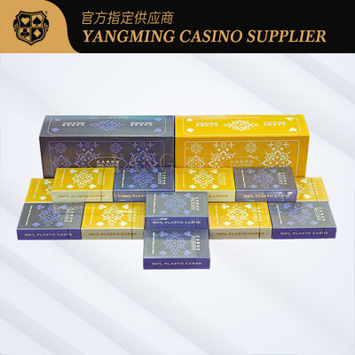 Quality Waterproof 100% PVC Plastic Casino Playing Cards for Baccarat Table Game factory