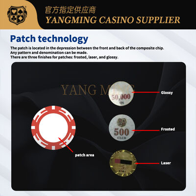 Quality Custom ABS Casino Poker Chips with Personalized Denominations and Logo Printing factory
