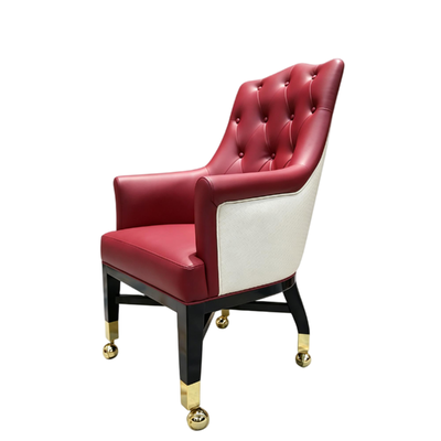 Quality Custom PU Leather Casino Player Chair for Poker Tables and Gaming Venues factory