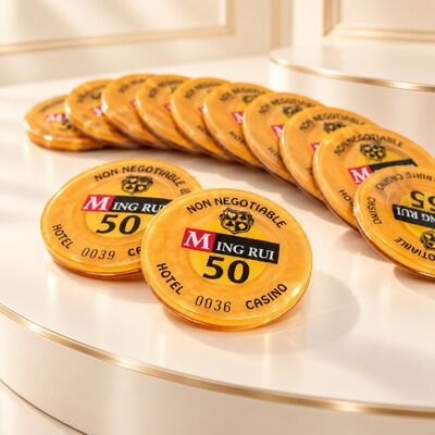 Quality Custom Acrylic RFID Casino Chips for Poker Table Games factory