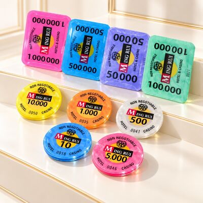 Quality Custom Acrylic RFID Casino Chips for Poker Table Games factory