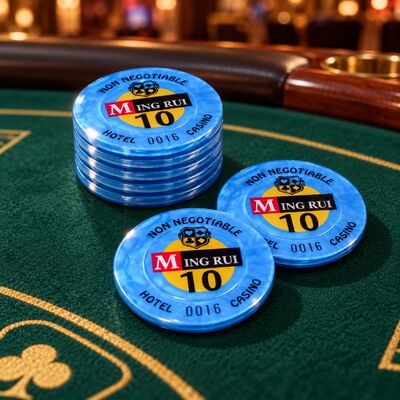 Quality Acrylic Casino Poker Chips with RFID Chips for Table Games factory