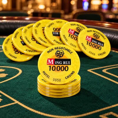 Quality Custom Color RFID Casino Chips and Rectangular Plaques for Casinos factory