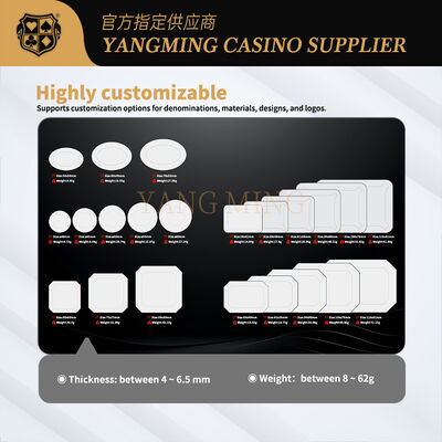 Quality Custom Acrylic Casino Chips with Multi-Color Designs for Casino Gaming factory