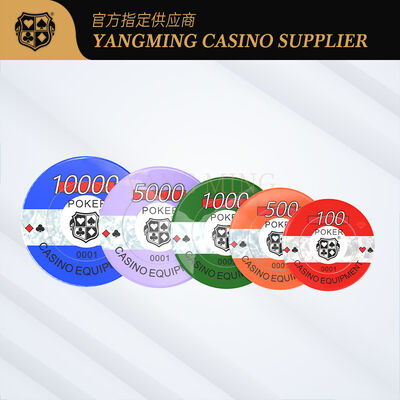 Quality Wholesale Custom Acrylic Gaming Chips for Casino Poker Table Game factory