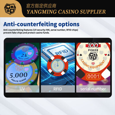 Quality Manufacturer Custom Ceramic Casino Chips with Personalized Denominations factory