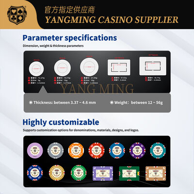 Quality Custom Nylon Gaming chips for Casino Table Games factory