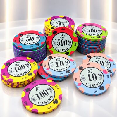 Quality Casino Quality Ceramic Poker Chips Set for Poker Table Gambling factory