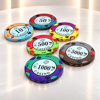 Quality Casino Quality Ceramic Poker Chips Set for Poker Table Gambling factory