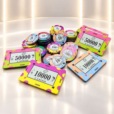 Quality Casino Quality Ceramic Poker Chips Set for Poker Table Gambling factory