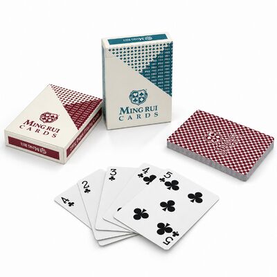 Quality 280g Blue Core Paper Playing Cards with Custom Logo and Back Design factory