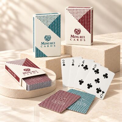 Quality 280g Blue Core Paper Poker Cards with Optional UV Security Features factory