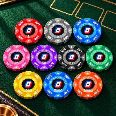 Quality Wholesale WPT Ceramic Poker Chips for Casino Poker Table Game  factory