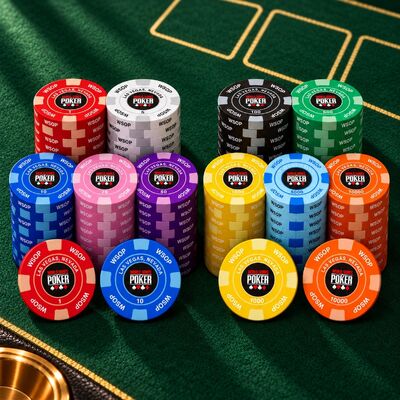 Quality Casino Quality WSOP Ceramic Poker Chips Can Be Custom Logo for Poker Table Game factory