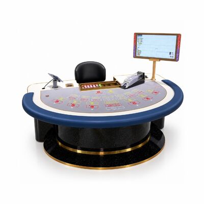 Quality Casino RFID Baccarat Table with Custom Leather and Table Layout factory